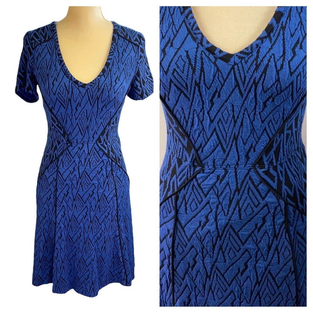 NEW Tracy Reese V-Neck Fit and Flare Dress